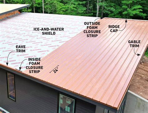 diy metal roof on a frame house|step by metal roof installation.